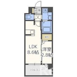 大橋駅 徒歩5分 3階の物件間取画像